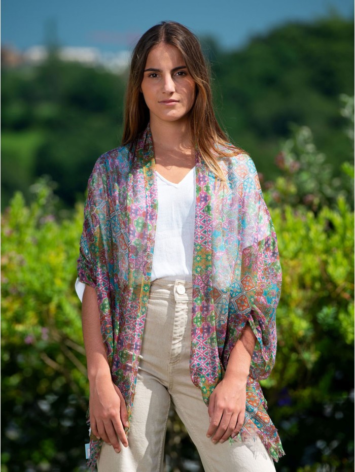Wool and silk scarf ATU279W