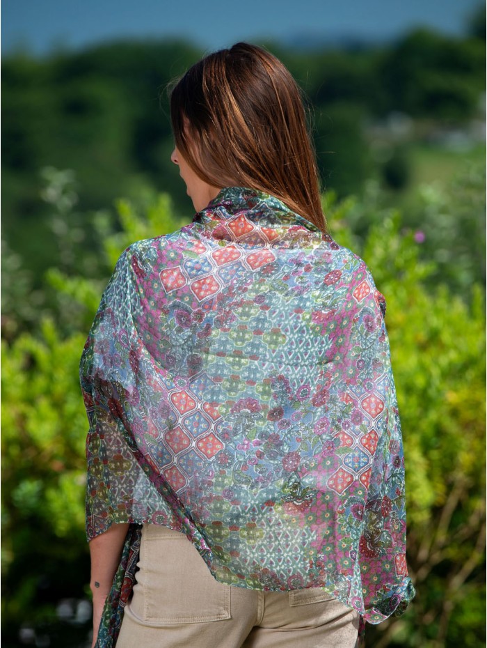 Wool and silk scarf ATU279W
