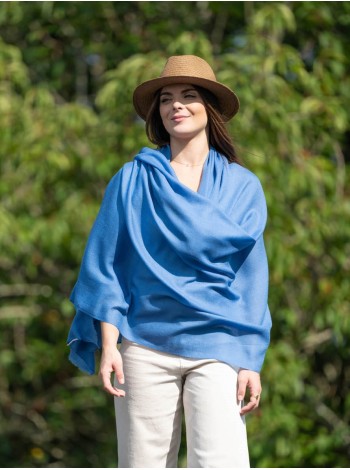 Plain wool-silk scarf ASWBRIVI