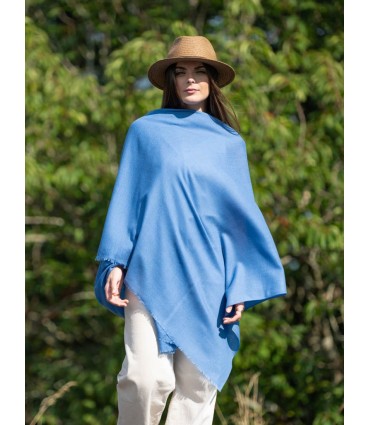 Plain wool-silk scarf ASWBRIVI