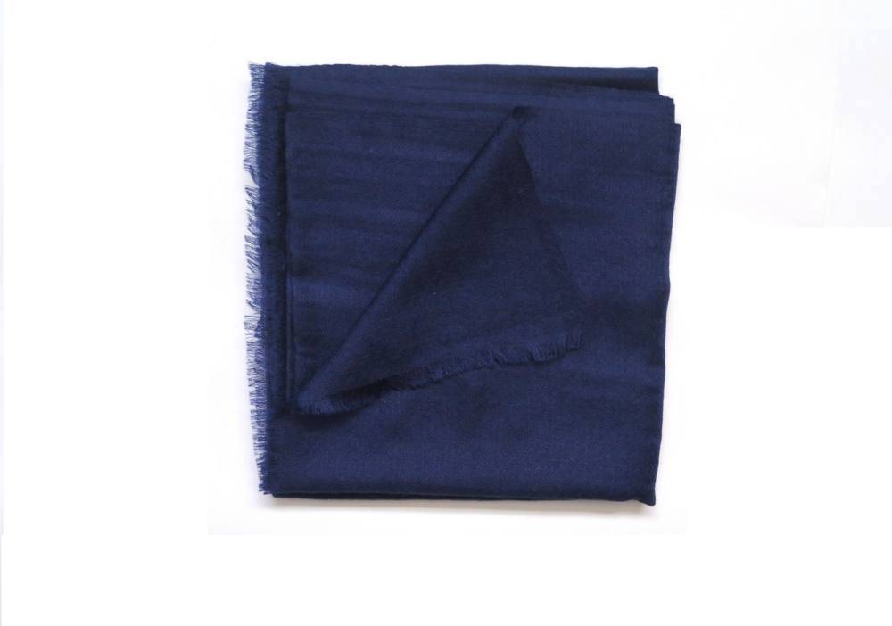 Foulard uni laine-soie ASWBNAVY