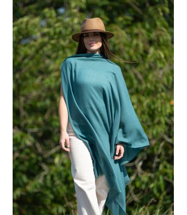 Foulard uni laine-soie ASWGREEND